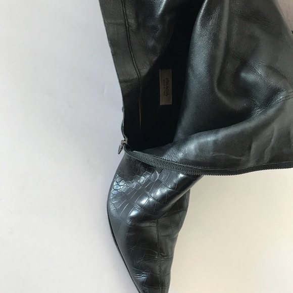 Prada snake leather pointed boots High Heels - Picture 8 of 8